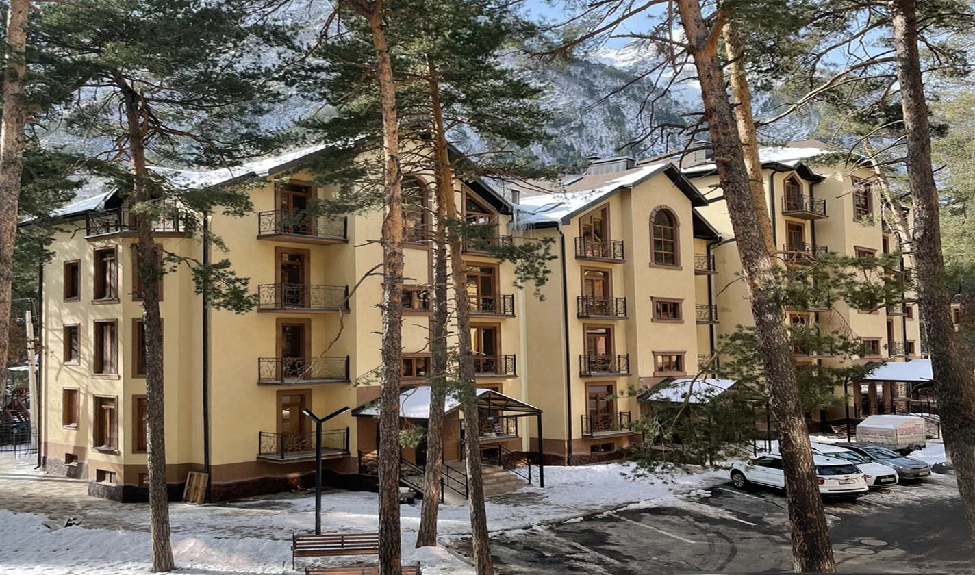 Front view of the hotel